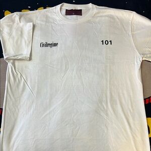 White Minimalist Short Sleeve Tee